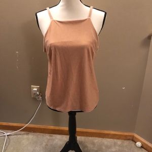 Millennial Pink Velvet Tank Top